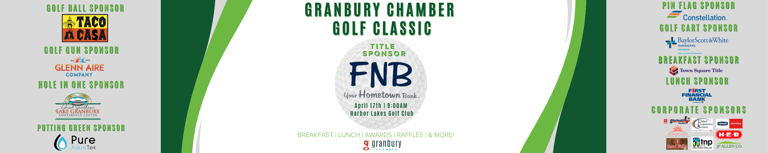 2026 Golf Classic Webite Banner Graphic