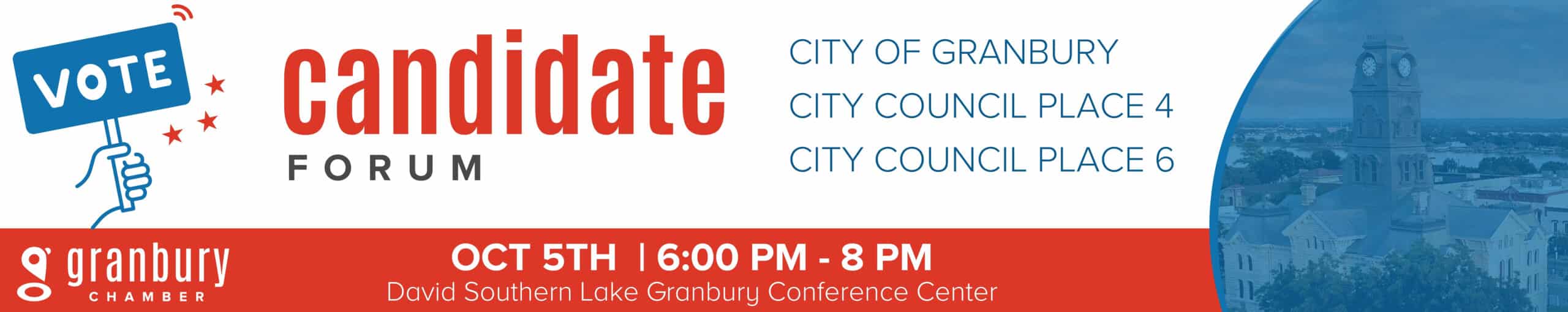 Candidate Forum 2026 Banner